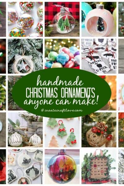 Decorate your Christmas tree with these Handmade Christmas Ornaments that anyone can make!