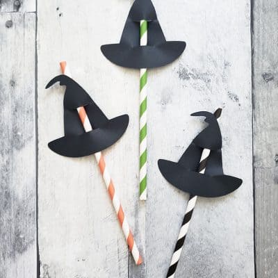 Witch Hat Straw Toppers are perfect for classroom parties!