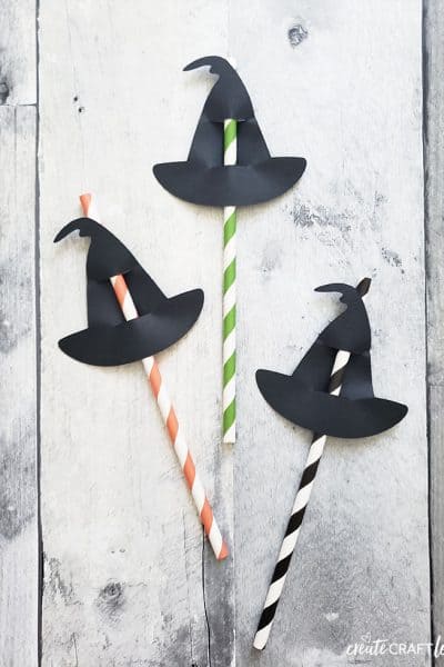 Witch Hat Straw Toppers are perfect for classroom parties!