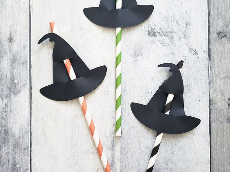 Witch Hat Straw Toppers are perfect for classroom parties!