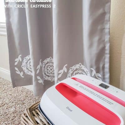 Create these fabulous DIY Bedroom Curtains with Cricut EasyPress 2!