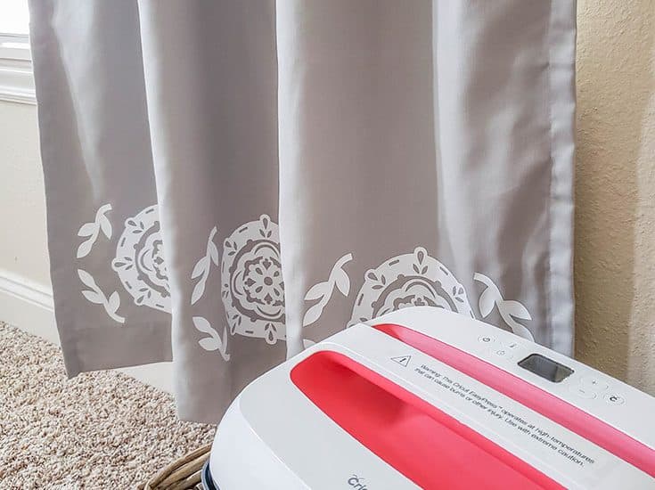 Create these fabulous DIY Bedroom Curtains with Cricut EasyPress 2!