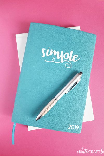 Word of the Year Journal with your Cricut