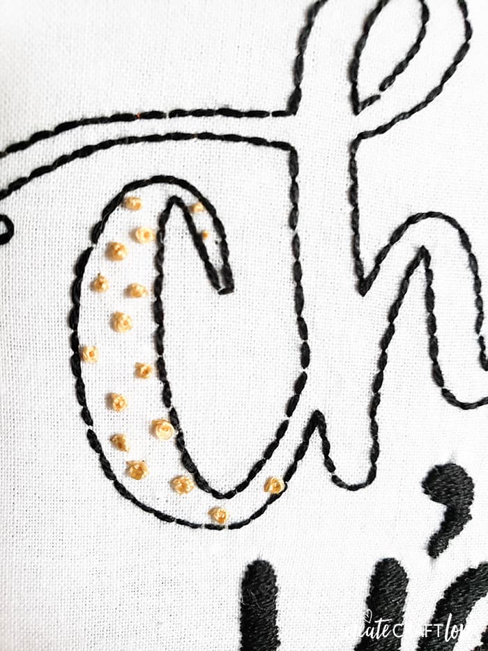 wash out the marker on your embroidery pattern