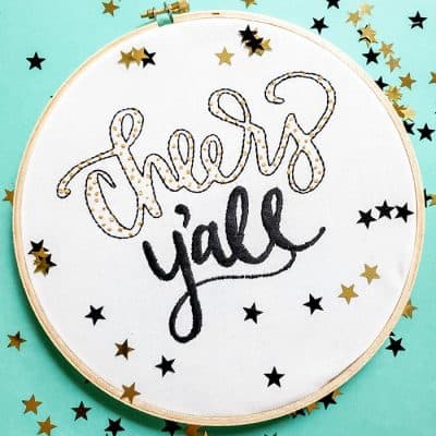 Learn to create an embroidery pattern with Cricut in this simple tutorial!