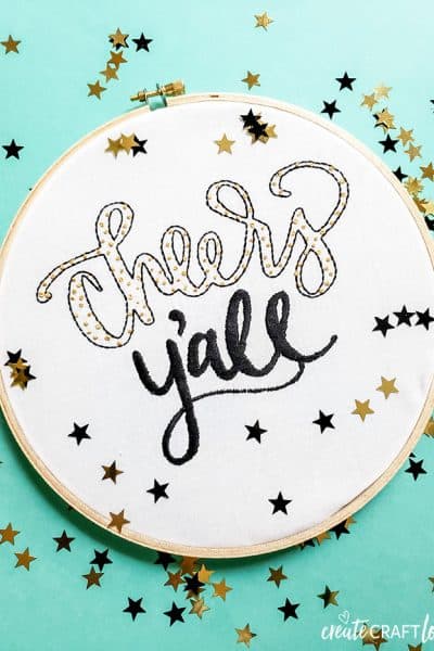Learn to create an embroidery pattern with Cricut in this simple tutorial!