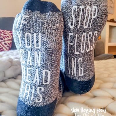 Make your own funny socks with Cricut!