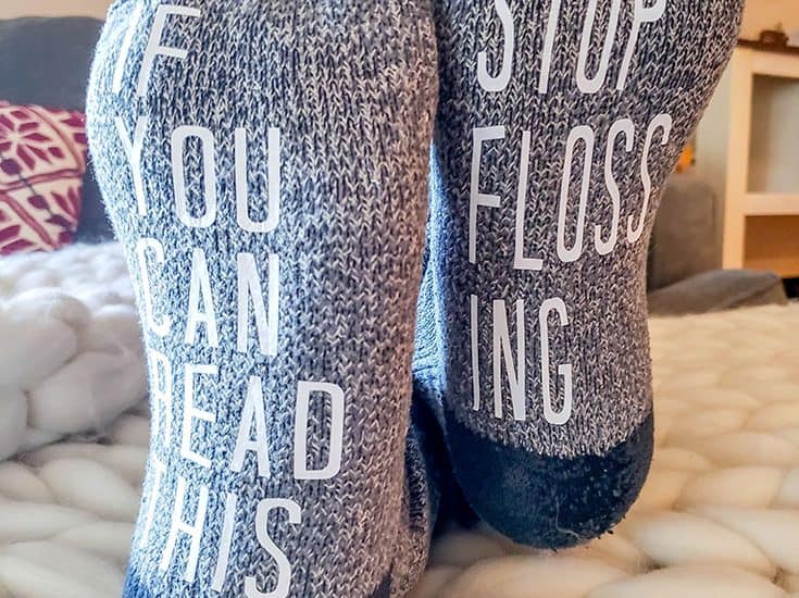Make your own funny socks with Cricut!