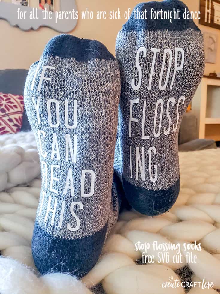 Make your own funny socks with Cricut!