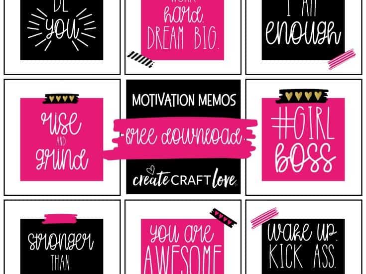 Lift up your fellow girl bosses with these encouraging Motivation Memos!