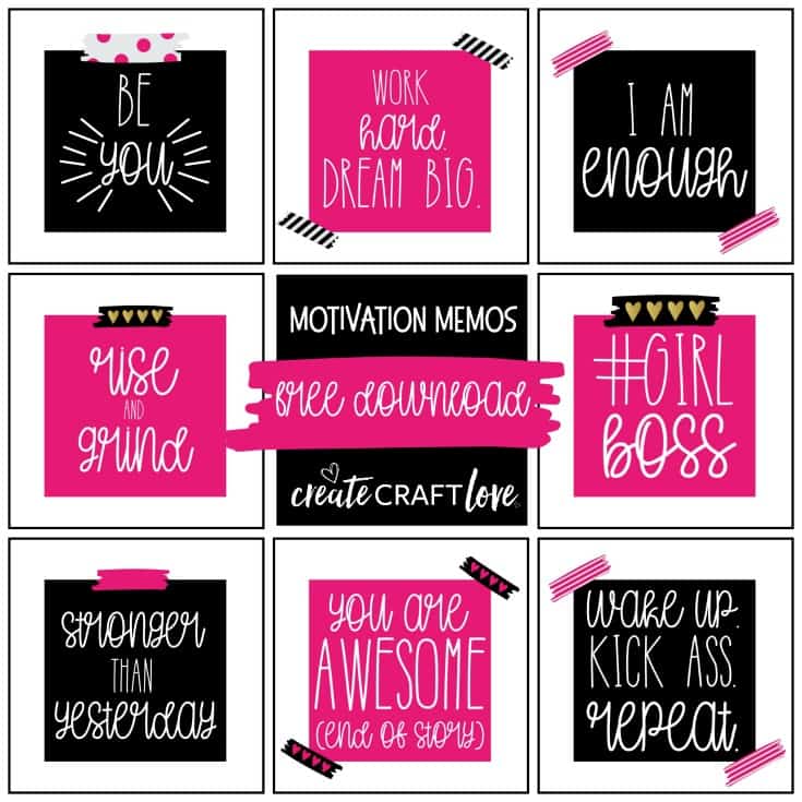 Lift up your fellow girl bosses with these encouraging Motivation Memos!