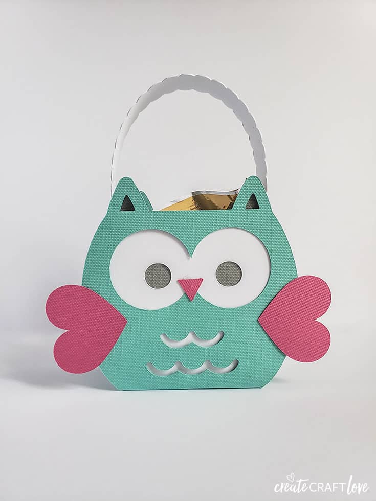 Owl Valentine Treat Box from Cricut Create Craft Love