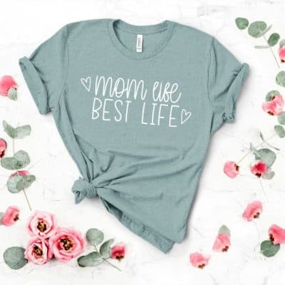 Mom Life Tshirt #createcraftlove #cricut #motherday #freesvgfile