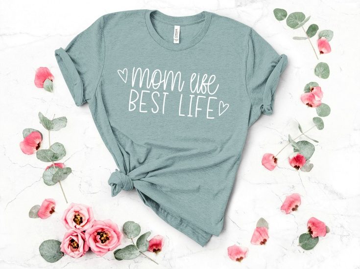 Mom Life Tshirt #createcraftlove #cricut #motherday #freesvgfile