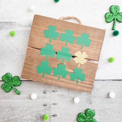 Shamrock Specimen Art #cricut #shamrock #specimenart #stpatricksday