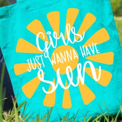 DIY Summer Tote Bag with Cricut