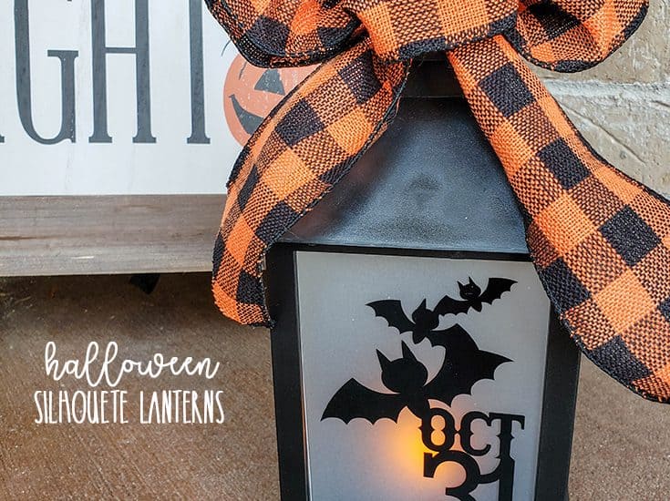 Halloween Silhouette Lanterns #halloween #halloweendecor