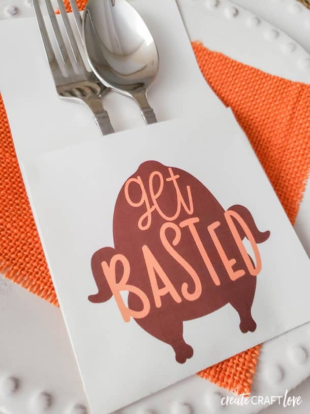 Thanksgiving Printable Utensil Holders - Create Craft Love