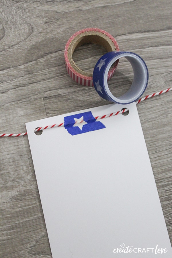 American Flag Bunting Printable assembly
