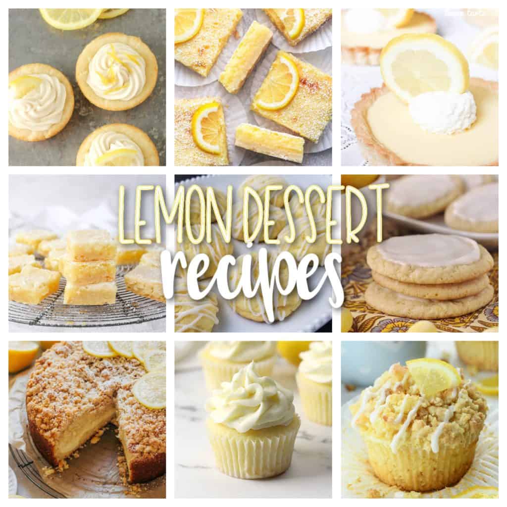 lemon dessert recipes square