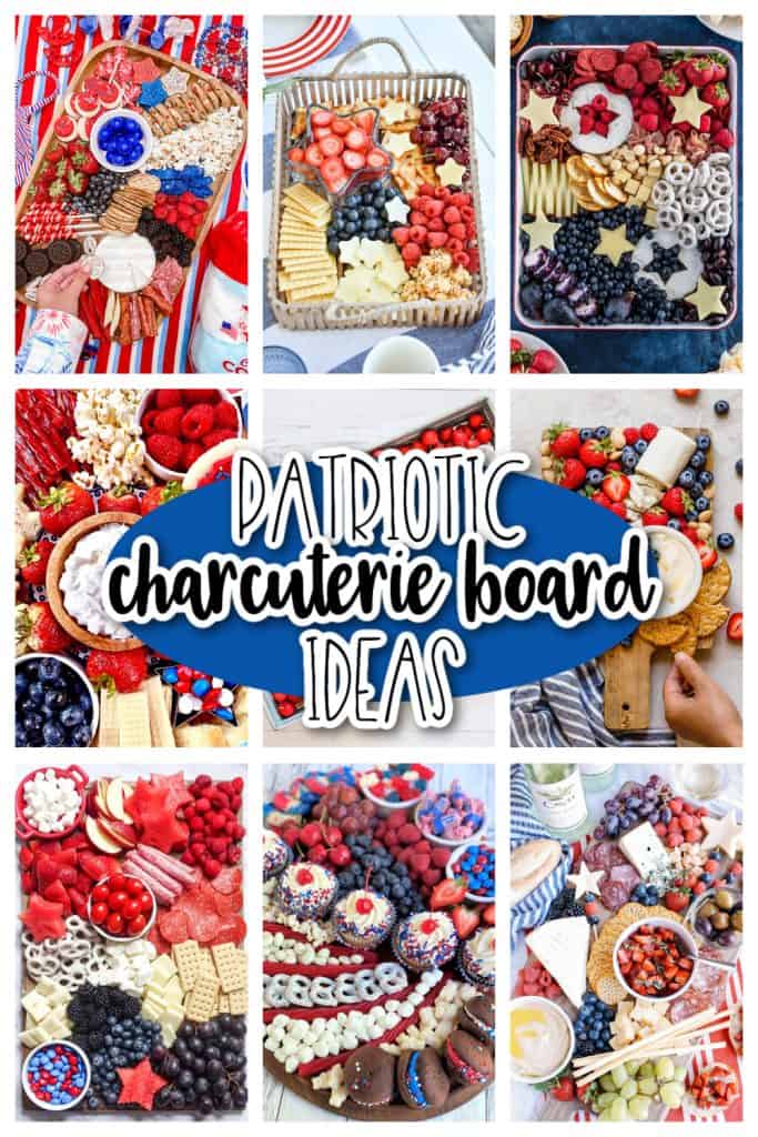 Patriotic Charcuterie Board Ideas pin