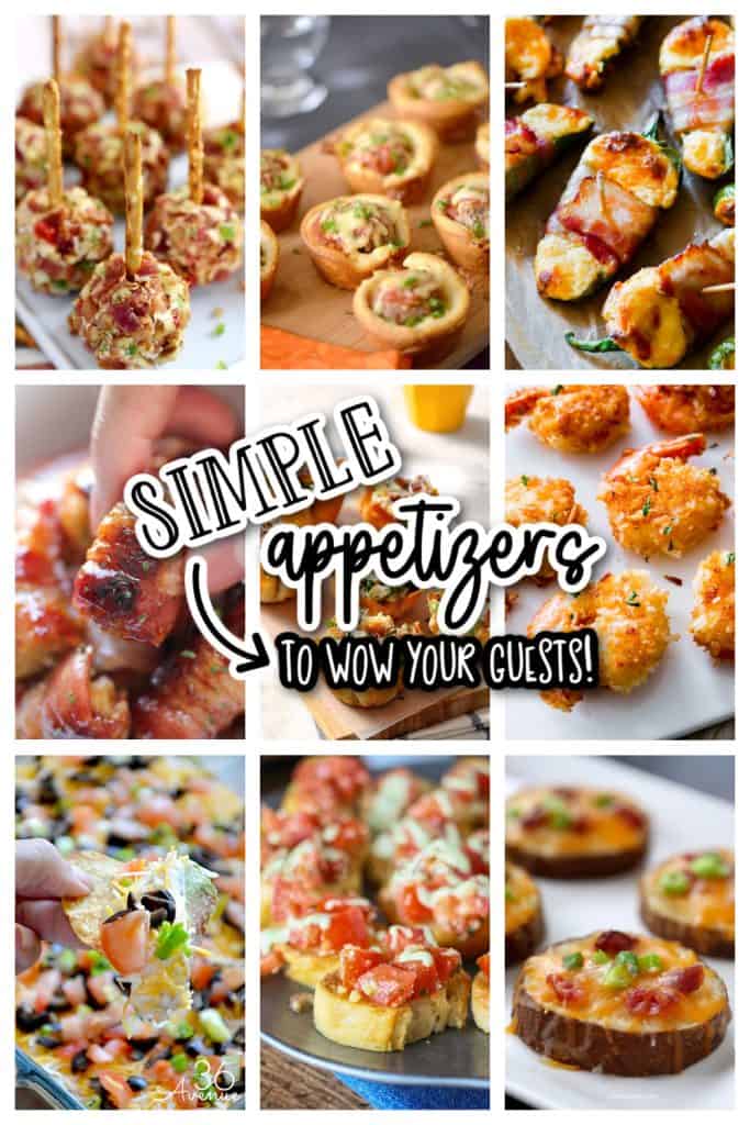 simple appetizers pin