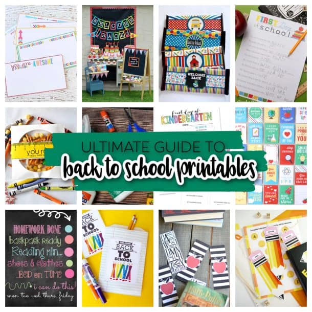 The ULTIMATE Guide to Back to School Printables
