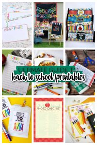 The ULTIMATE Guide to Back to School Printables