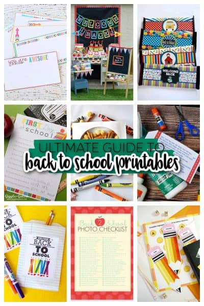 The ULTIMATE Guide to Back to School Printables