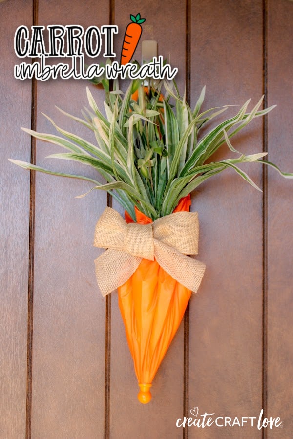 carrot umbrella wreath lead