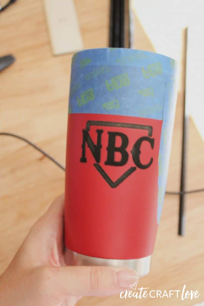customized tumbler out of machine